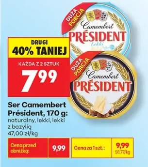 Ser Camembert Président naturalny +2 warianty