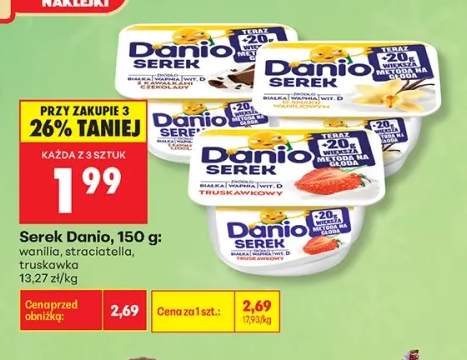 Serek Danio wanilia +2 warianty