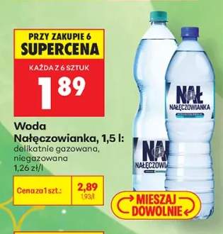 Woda gazowana Nałęczowianka delikatnie +1 wariant