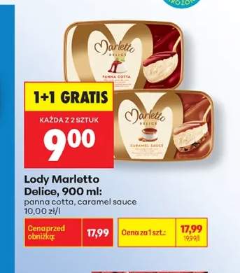 Lody Marletto Delice panna cotta +1 wariant