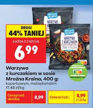 Warzywa z kurczakiem w sosie koperkowym Mroźna Kraina +1 wariant