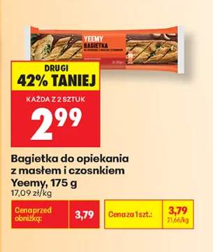 Bagietka do opiekania z masłem i czosnkiem Yeemy