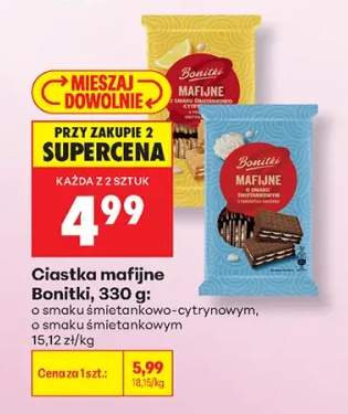 Ciastka mafijne Bonitki o smaku śmietankowo-cytrynowym +1 wariant