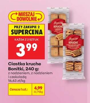 Ciastka kruche Bonitki z nadzieniem +1 wariant