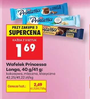 Wafelek Princessa Longa kokosowa +2 warianty