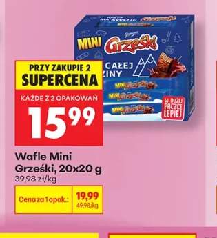 Wafle Mini Grześki 20-pak 20 g