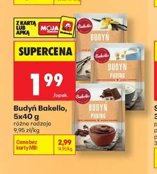 Budyń smak śmietankowy Bakello 5-pak +1 wariant