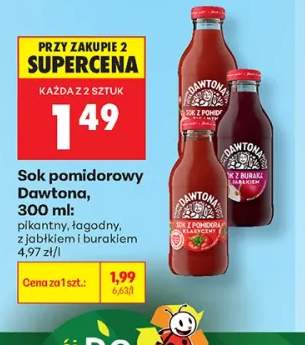 Sok pomidorowy Dawtona pikantny +2 warianty