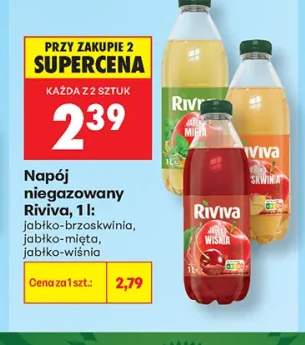 Napój niegazowany Riviva jabłko-brzoskwinia +2 warianty