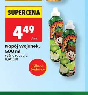 Napój Wojanek jabłko-limonka +1 wariant
