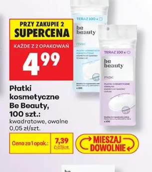 Płatki kosmetyczne kwadratowe Be Beauty +1 wariant