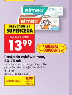 Pasta do zębów Elmex sensitive +4 warianty
