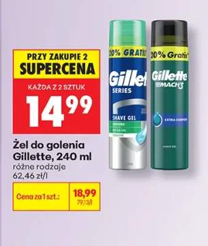 Żel do golenia Gillette Series Soothing +1 wariant