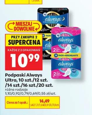 Podpaski Always Ultra