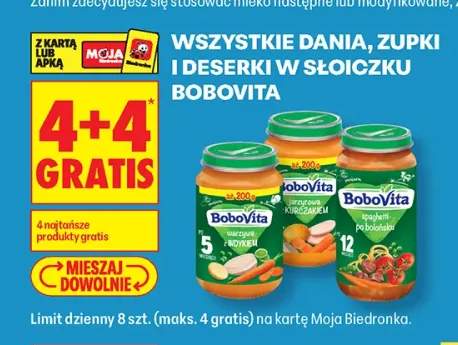 Dania, zupki i deserki w słoiczku BoboVita +3 warianty