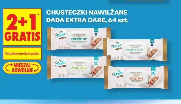 Chusteczki nawilżane Dada Extra Care Protect & +3 warianty