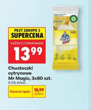 Chusteczki cytrynowe Mr Magic 3-pak