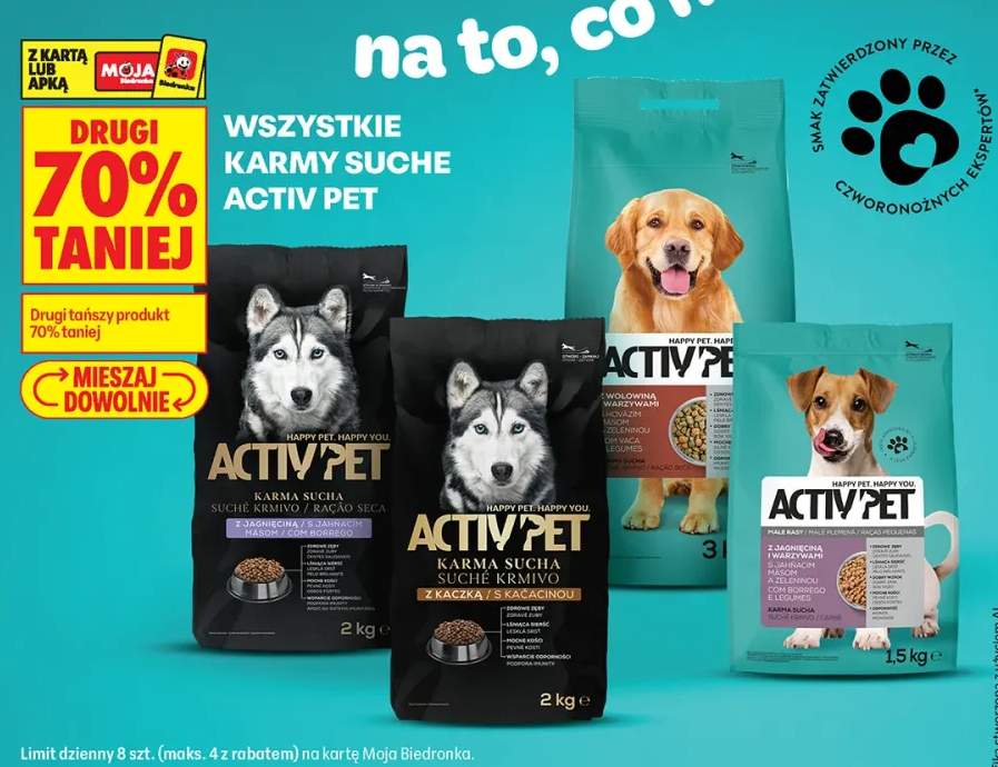 Karmy suche Activ'Pet +4 warianty