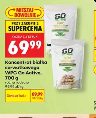 Koncentrat białka serwatkowego WPC waniliowy Go Active +1 wariant