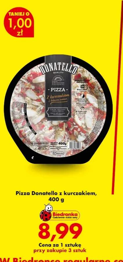 Pizza Donatello z kurczakiem