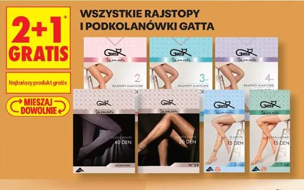 Rajstopy i podkolanówki Gatta +7 wariantów