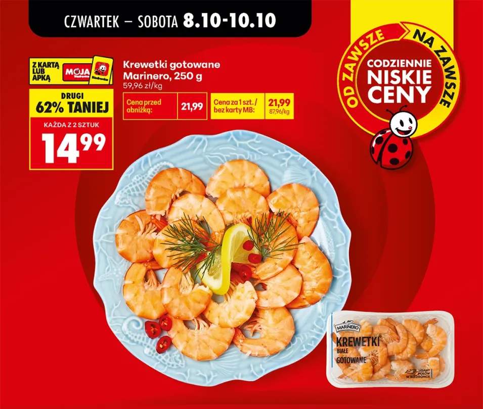 Krewetki gotowane Marinero