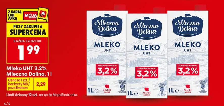 Mleko UHT Mleczna Dolina 3,2%