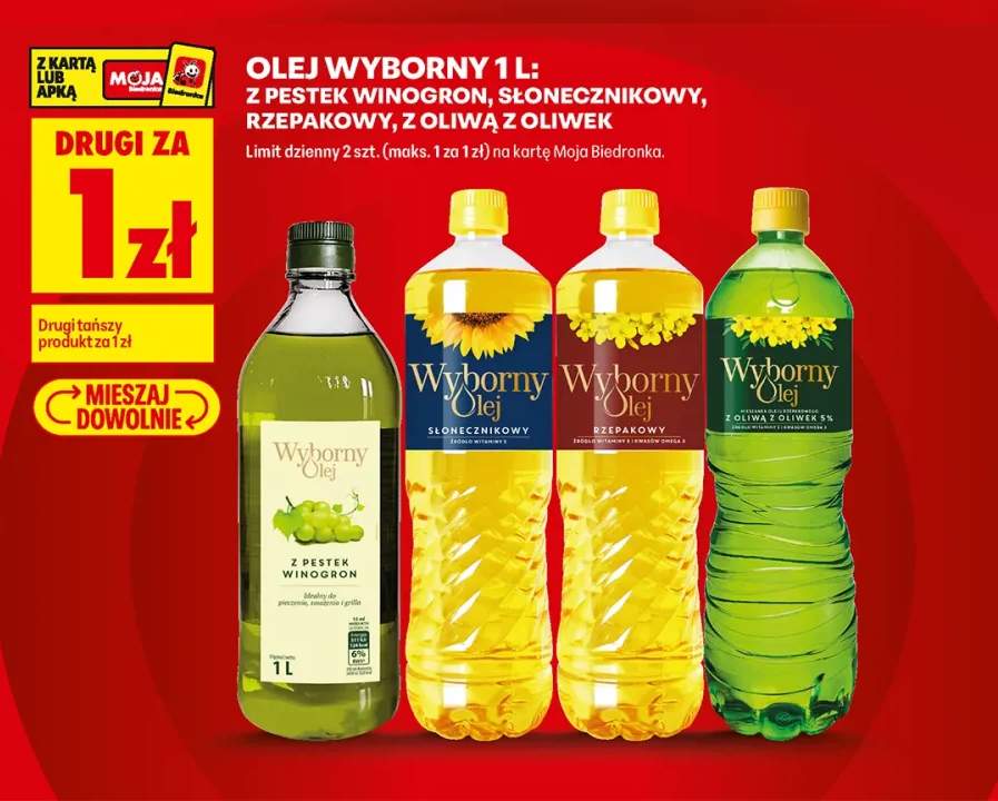 Olej Wyborny z pestek winogron +3 warianty