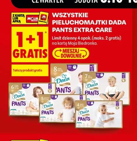 Pieluchomajtki Dada Pants Extra Care +5 wariantów