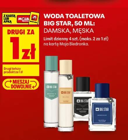 Woda toaletowa damska Big Star +1 wariant