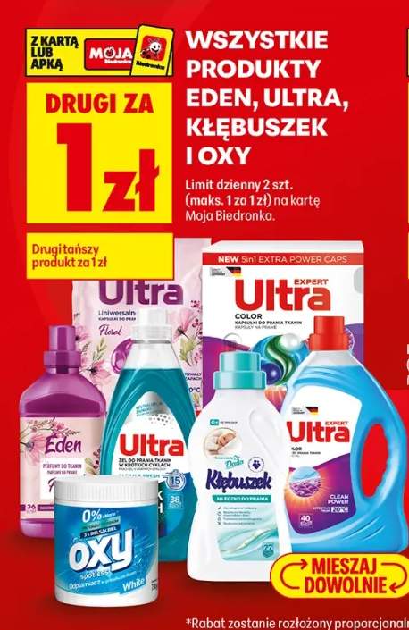 Produkty Eden, Ultra, Kłębuszek i Oxy +7 wariantów