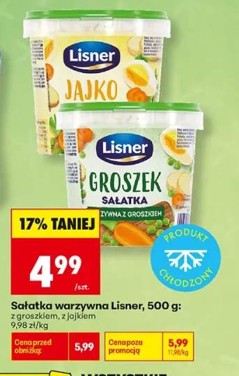 Sałatka warzywna z groszkiem Lisner +1 wariant