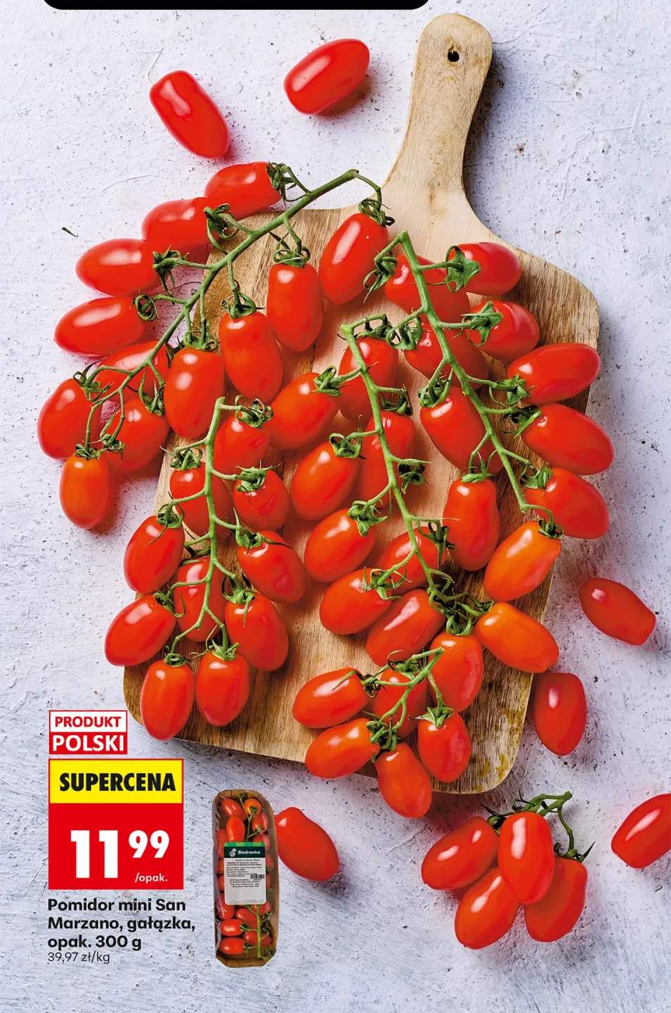 Pomidor mini San Marzano gałązka