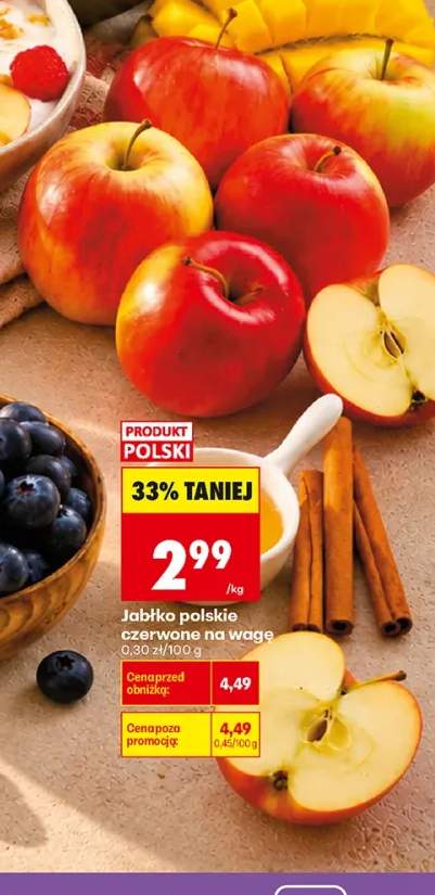 Jabłka polskie czerwone na wagę