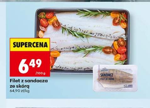 Filet z sandacza ze skórą Marinero