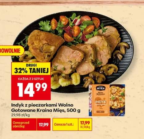 Indyk z pieczarkami Wolno Gotowane Kraina Mięs