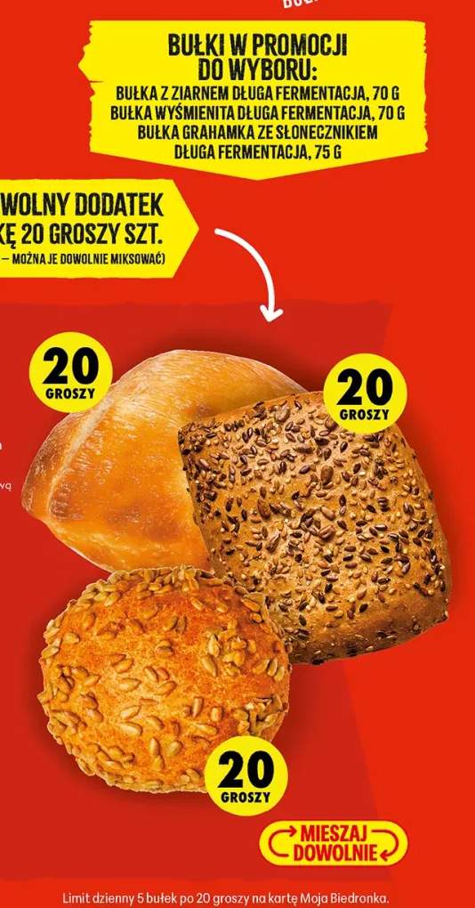 Bułka z ziarnem długa fermentacja +2 warianty