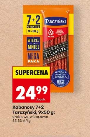 Kabanosy 7+2 Tarczyński drobiowe 9-pak +1 wariant