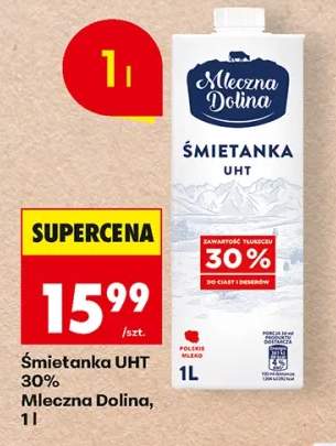 Śmietanka UHT Mleczna Dolina 30%