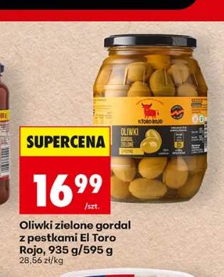 Oliwki zielone gordal z pestkami El Toro Rojo