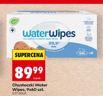 Chusteczki Water Wipes 9-pak 60 szt