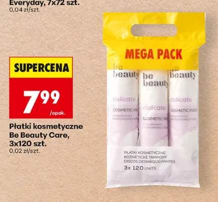 Płatki kosmetyczne Be Beauty Care 3-pak 120 szt