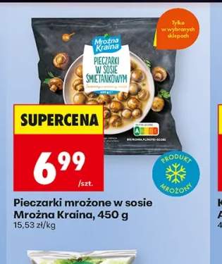 Pieczarki mrożone w sosie Mroźna Kraina