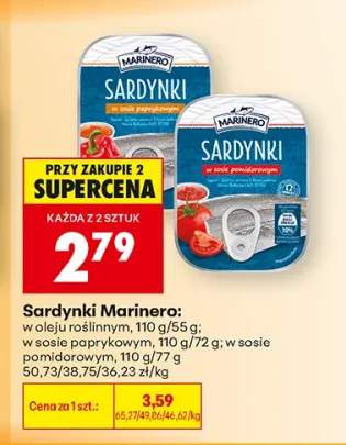 Sardynki w oleju roślinnym Marinero +2 warianty