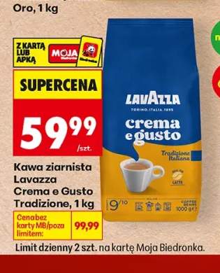 Kawa ziarnista Lavazza Crema e Gusto Tradizione