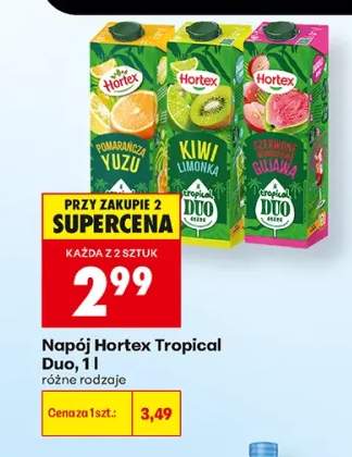 Napój Hortex Tropical Duo kiwi limonka +2 warianty