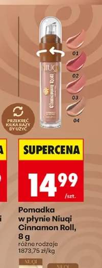 Pomadka w płynie Niuqi Cinnamon Roll