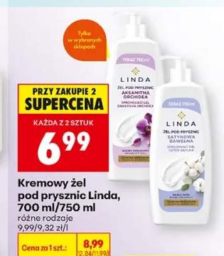 Kremowy żel pod prysznic Linda