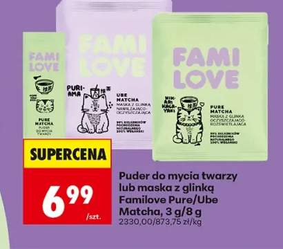 Puder do mycia twarzy Familove Pure Matcha +2 warianty
