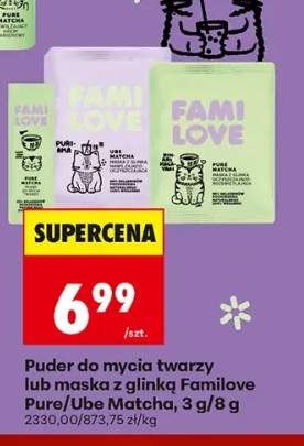 Puder do mycia twarzy Familove Pure Matcha +2 warianty